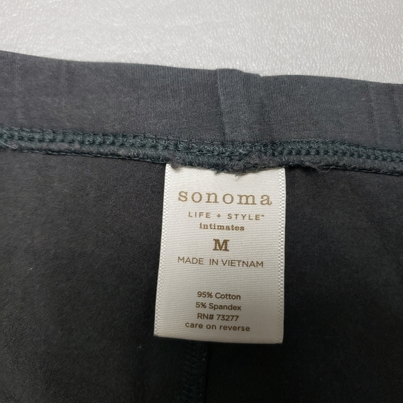 3/$15 Sonoma basic gray cropped leggings women's size medium - Picture 6 of 9